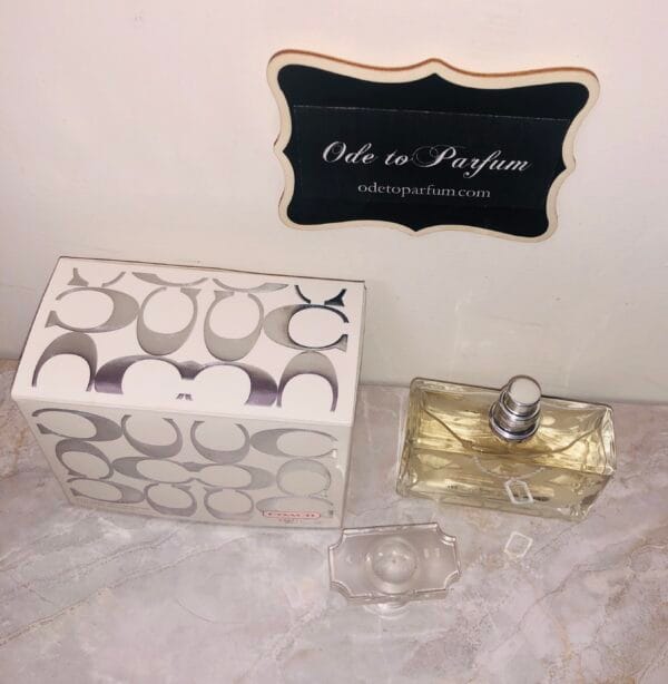 Coach Signature Perfume pictured from top with cap off