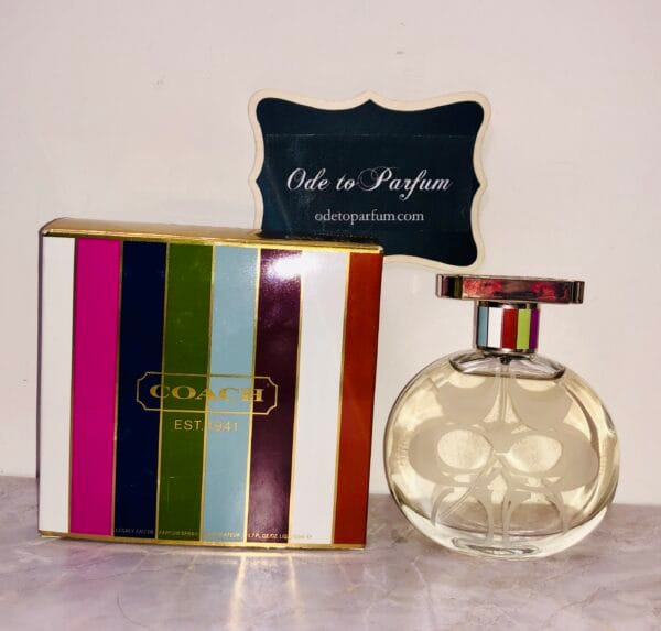 Coach Legacy Perfume with striped box