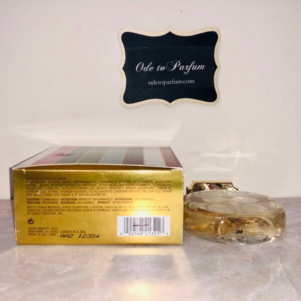 Coach Legacy Perfume with striped box