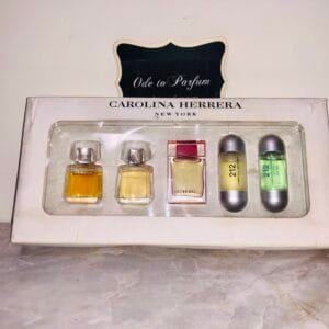 Vintage Carolina Herrera perfume 5-piece gift set
