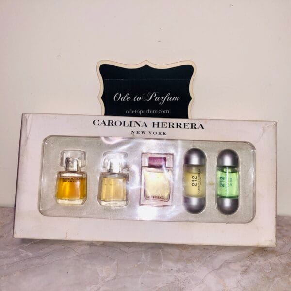 Vintage Carolina Herrera perfume 5-piece gift set