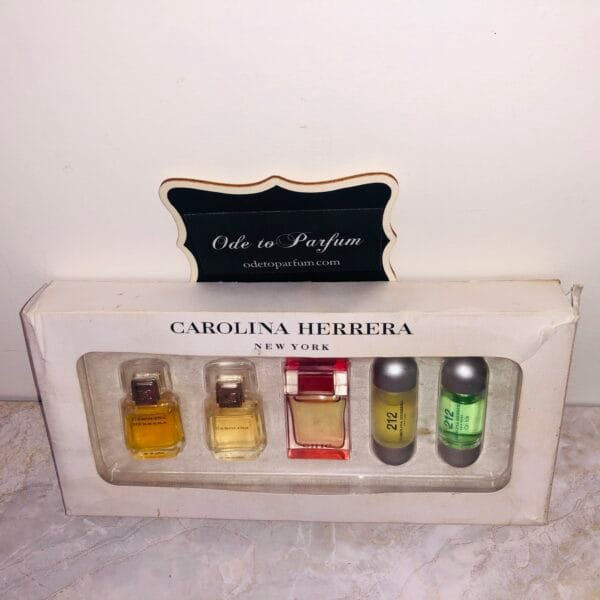 Vintage Carolina Herrera perfume 5-piece gift set