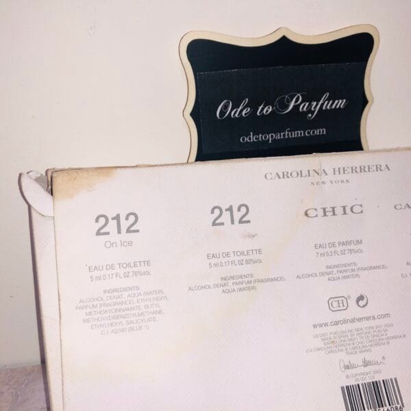 Vintage Carolina Herrera perfume 5-piece gift set
