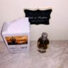 blings lab of nature 107 sandalwood & amber unisex perfume with box, pictured from top