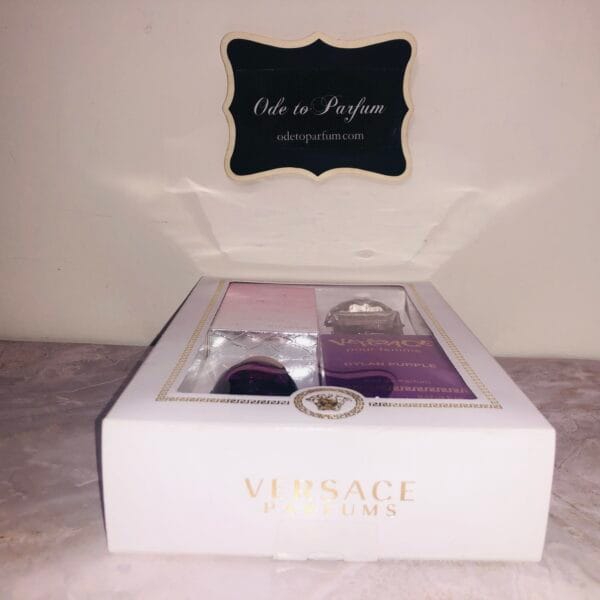 Versace perfume discovery set with Dylan Purple and Bright Crystal