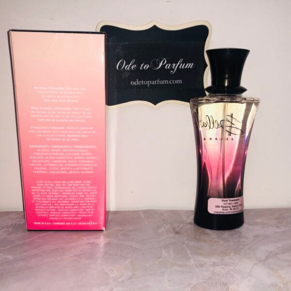 bella belara mary kay perfume back of box