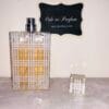 burberry brit original perfume with white stripes, cap off