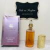 vintage Vanderbilt perfume with cap off next to its box