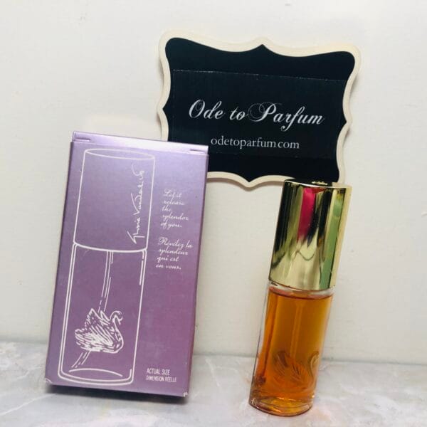 vintage Vanderbilt perfume, back of box