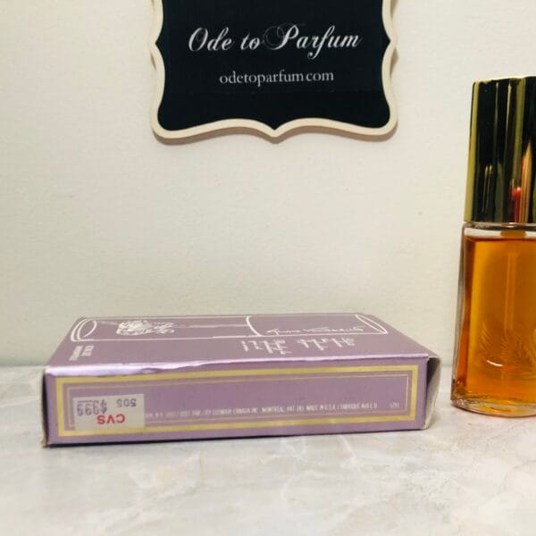 vintage Vanderbilt perfume, side of box