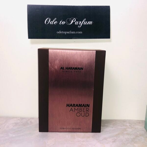 amber oud tobacco edition eau de parfum in box by Al Haramain