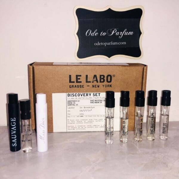 Le Labo discovery set + Parfums de Marly Delina, Dior Sauvage, Miss Dior