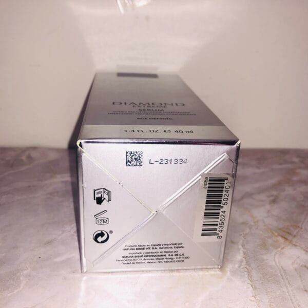 Natura Bisse Diamond Extreme Serum 1.4 oz 40 ml bottom of box