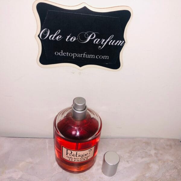 Sephora Poetique perfume pictured from top with cap off