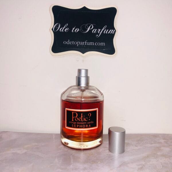 Sephora Poetic perfume with cap off