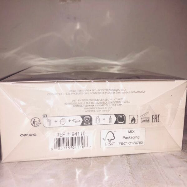 Donna Karan Cashmere Mist perfume set, 2 piece, bottom of box