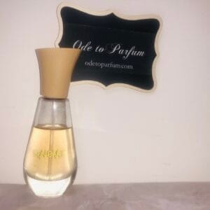 Maurices Sungari perfume, original formula, 1 oz bottle next to Ode to Parfum sign Maurices Sungari perfume, original formula, 1 oz bottle next to Ode to Parfum sign