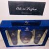 AV Glamour Passionate perfume gift set Adrienne Vittadino 3 piece in blue box