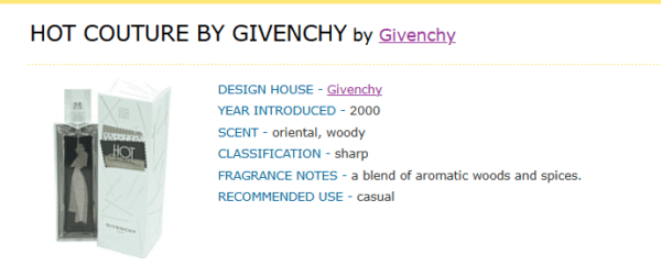 original Givenchy Hot Couture