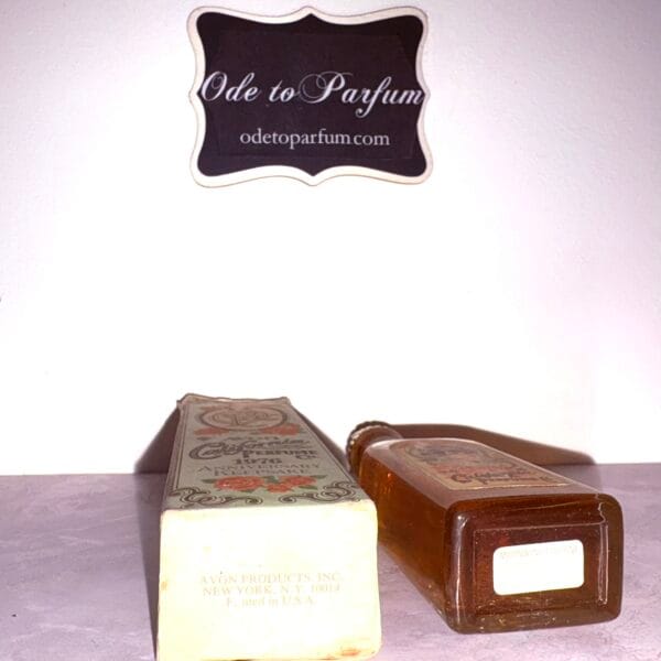 Avon Moonwind cologne 1976 Keepsake 90 year anniversary bottom